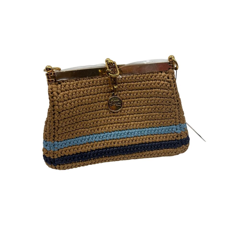 Etro Small Raffia Embroidered Crossbody - Picture 4 of 6